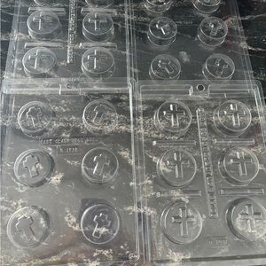 Clear Cross Chocolate Molds